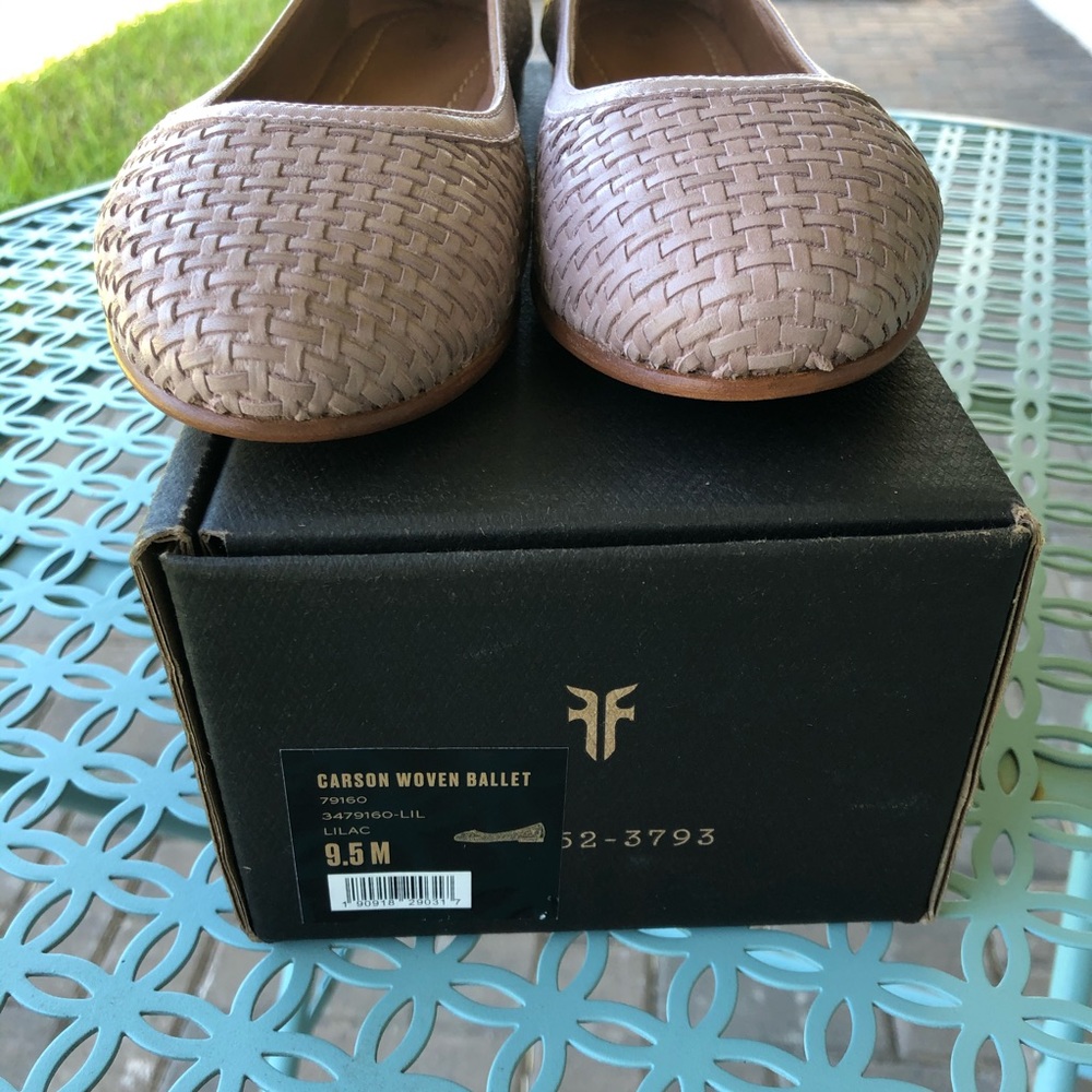 Sold Frye Carson Woven Ballet Flat - Lilac - Picture 3 of 7